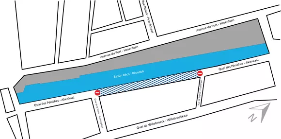 Fermeture de la circulation au quai des Péniches jusque fin 2019